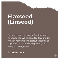 Ingredients of Dessert Tea by Dee's Teas - Flaxseed (Linseed)