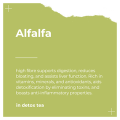 Ingredients of Detox Tea by Dee's Teas - Alfalfa