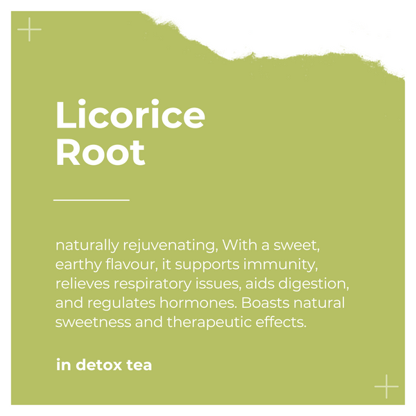 Ingredients of Detox Tea by Dee's Teas - Licorice Root