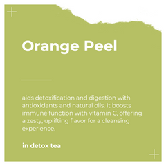 Ingredients of Detox Tea by Dee's Teas - Orange Peel